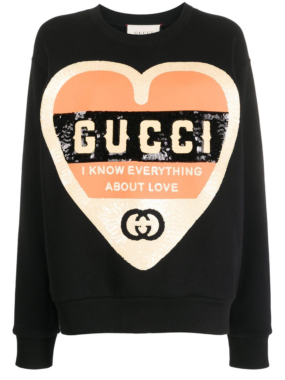 gucci shirt orange heart