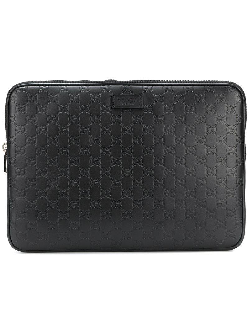 Gucci Leather Computer Case in Black for Men | Lyst