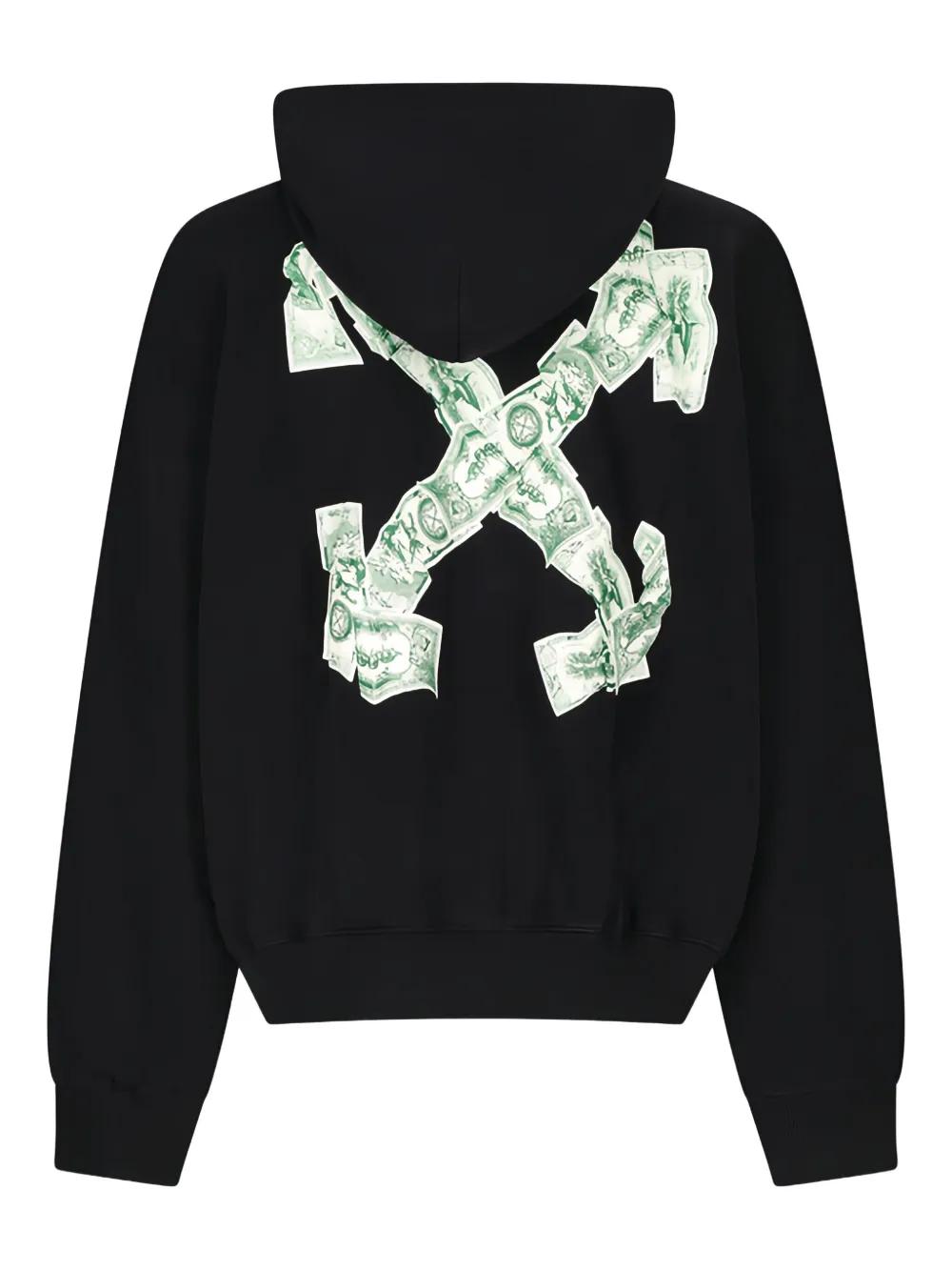 ★人気★【Off-White】★LOGO BOUCLE HOODI.E★フードT Men's Off-White FW22 Chain Logo Printing Zipper Loose Fit