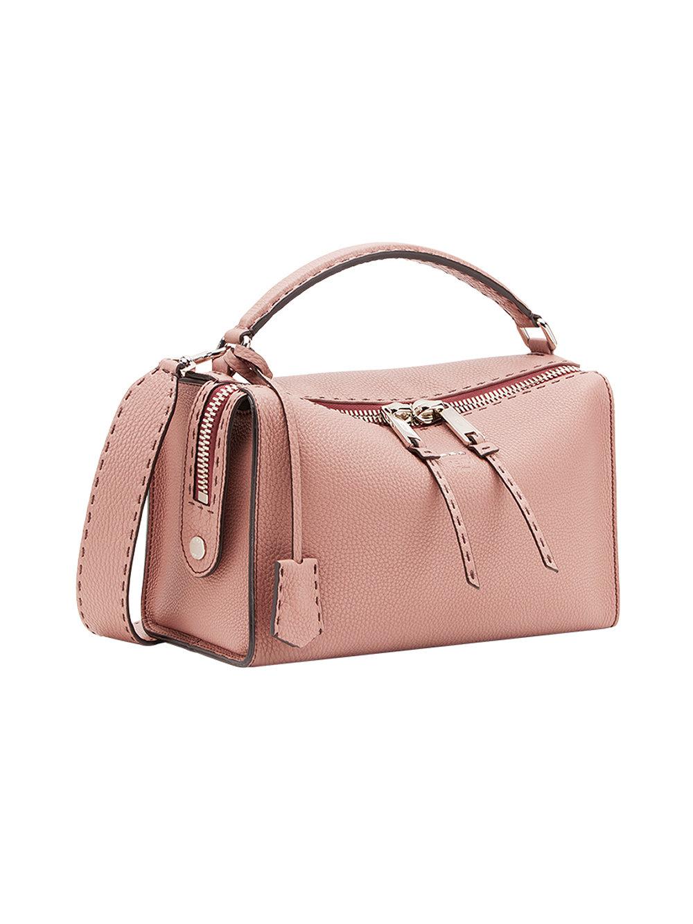 Fendi Leather Lei Selleria Tote Bag in Pink - Lyst