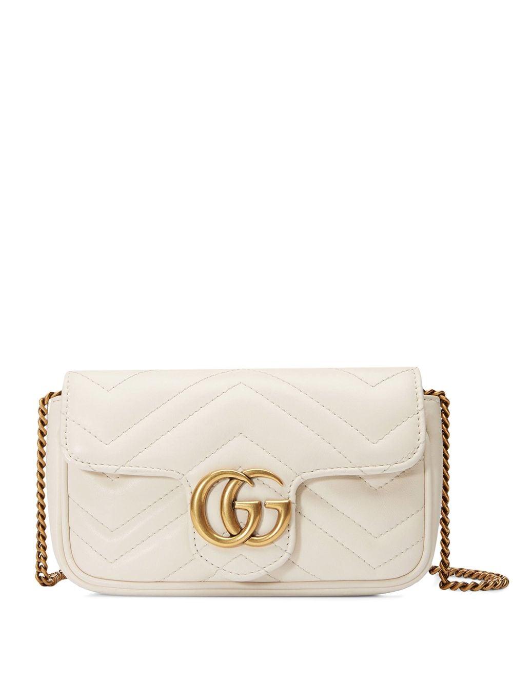 gucci marmont white bag
