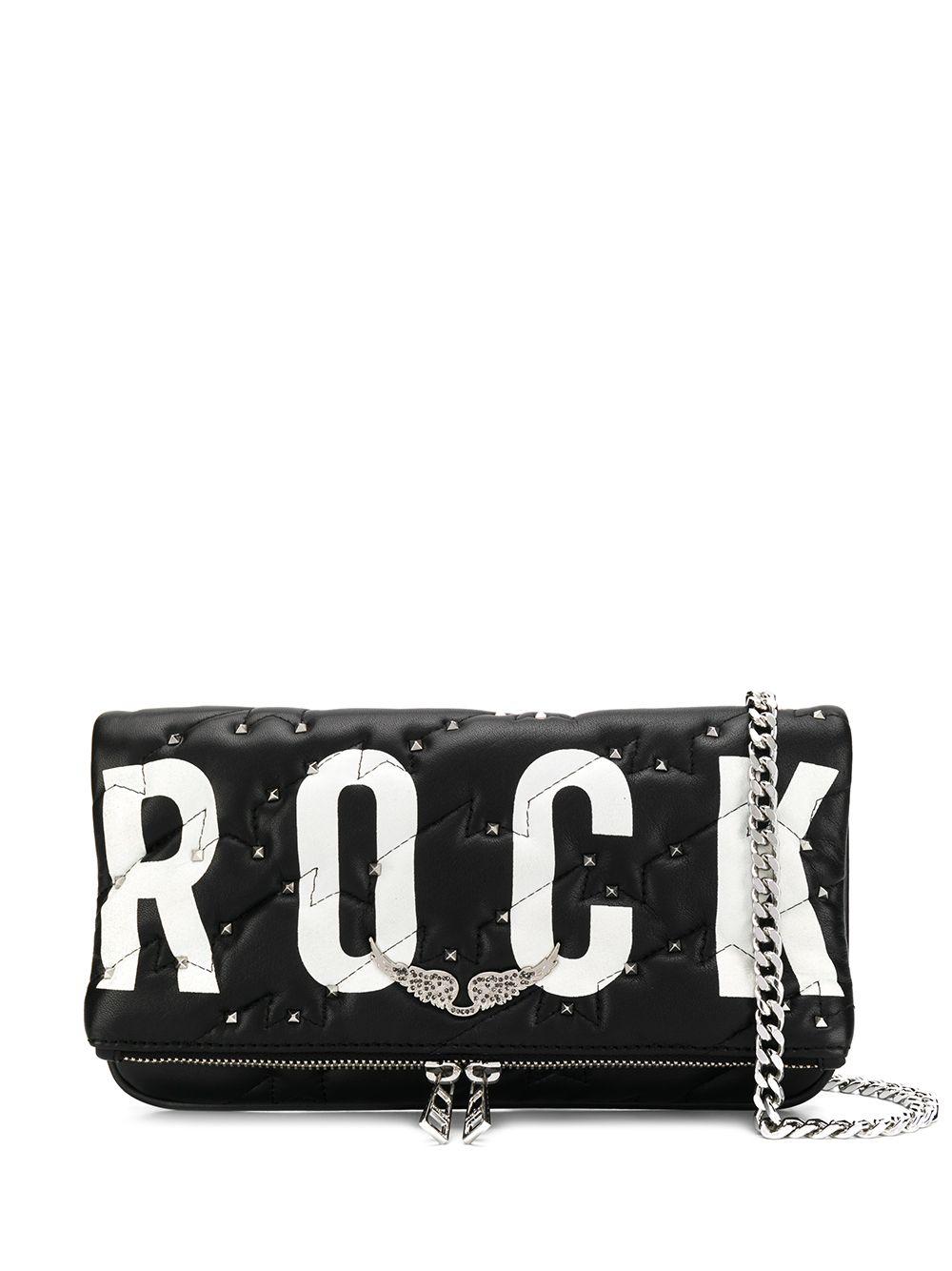 Zadig \u0026 Voltaire Leather Rock Zv Quilted Clutch Bag in Black | Lyst