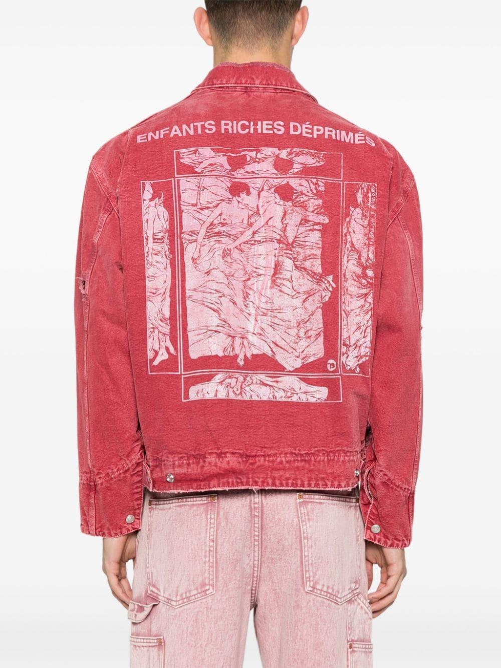 Enfants Riches Deprimes Italian Romance Jacket in Red for Enfants Riches Deprimes Italian Romance Jacket in Red for