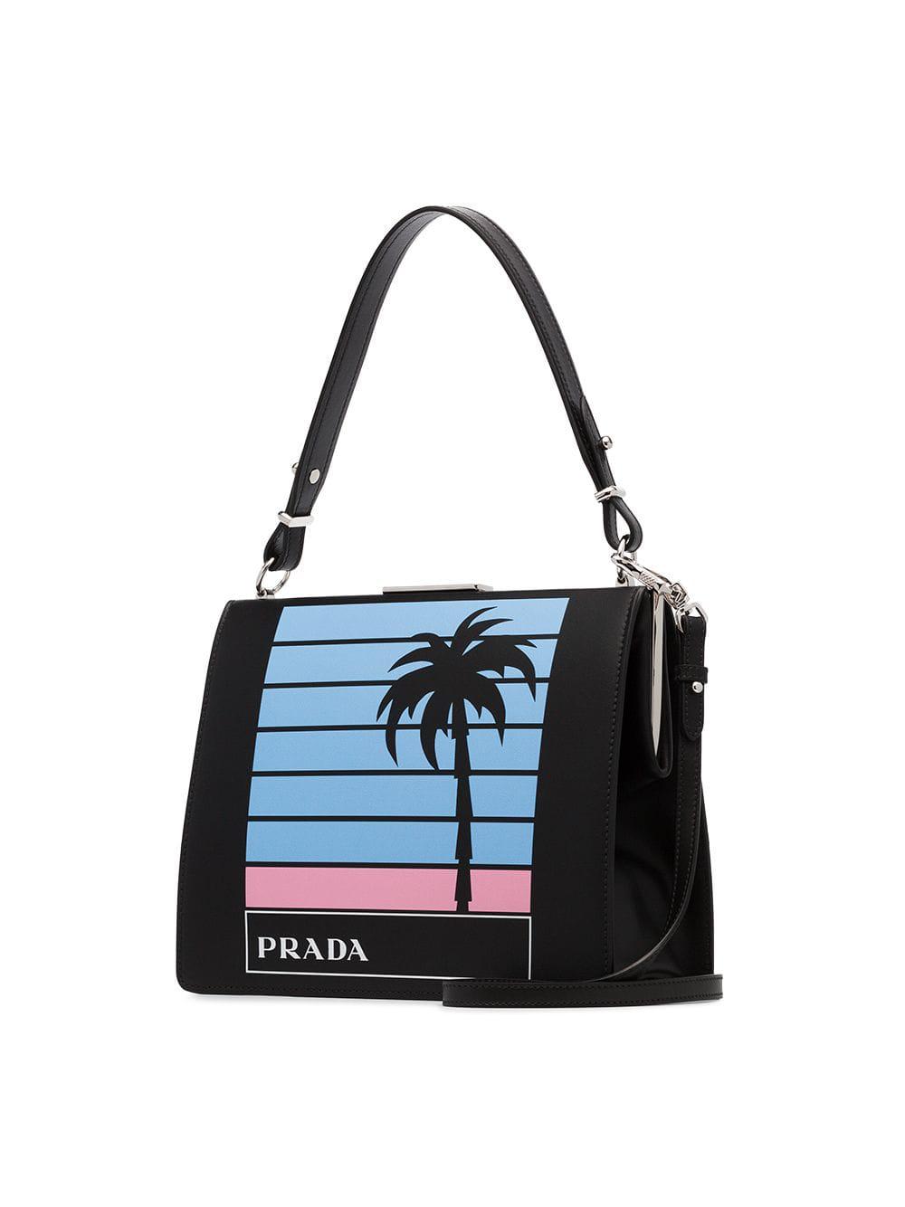 prada palm tree bag