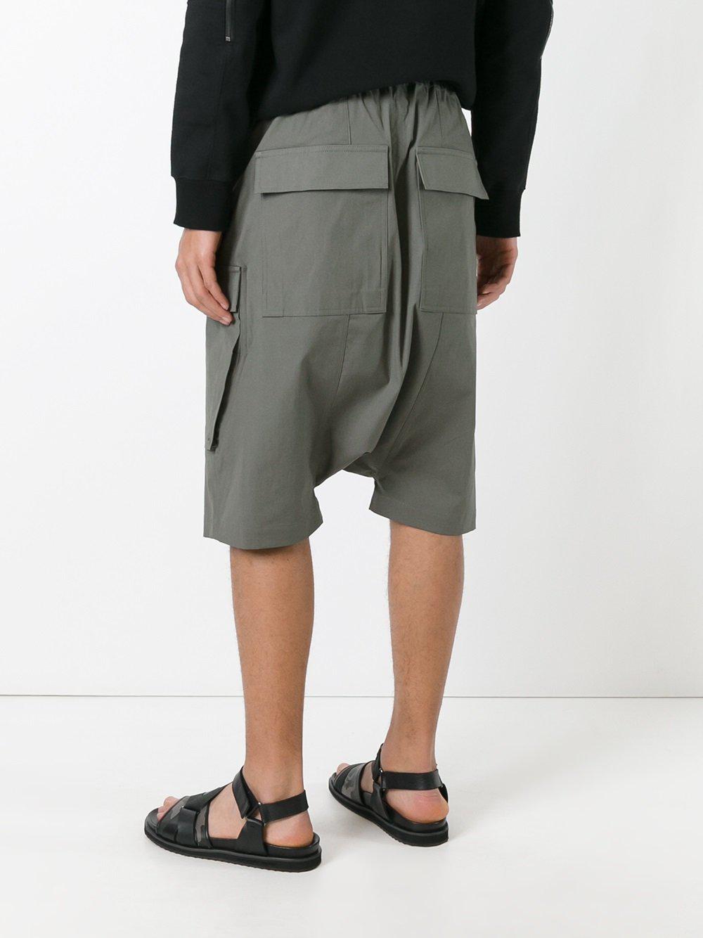 Rick Owens Cotton Pod Cargo Shorts in Grey (Gray) for Men - Lyst
