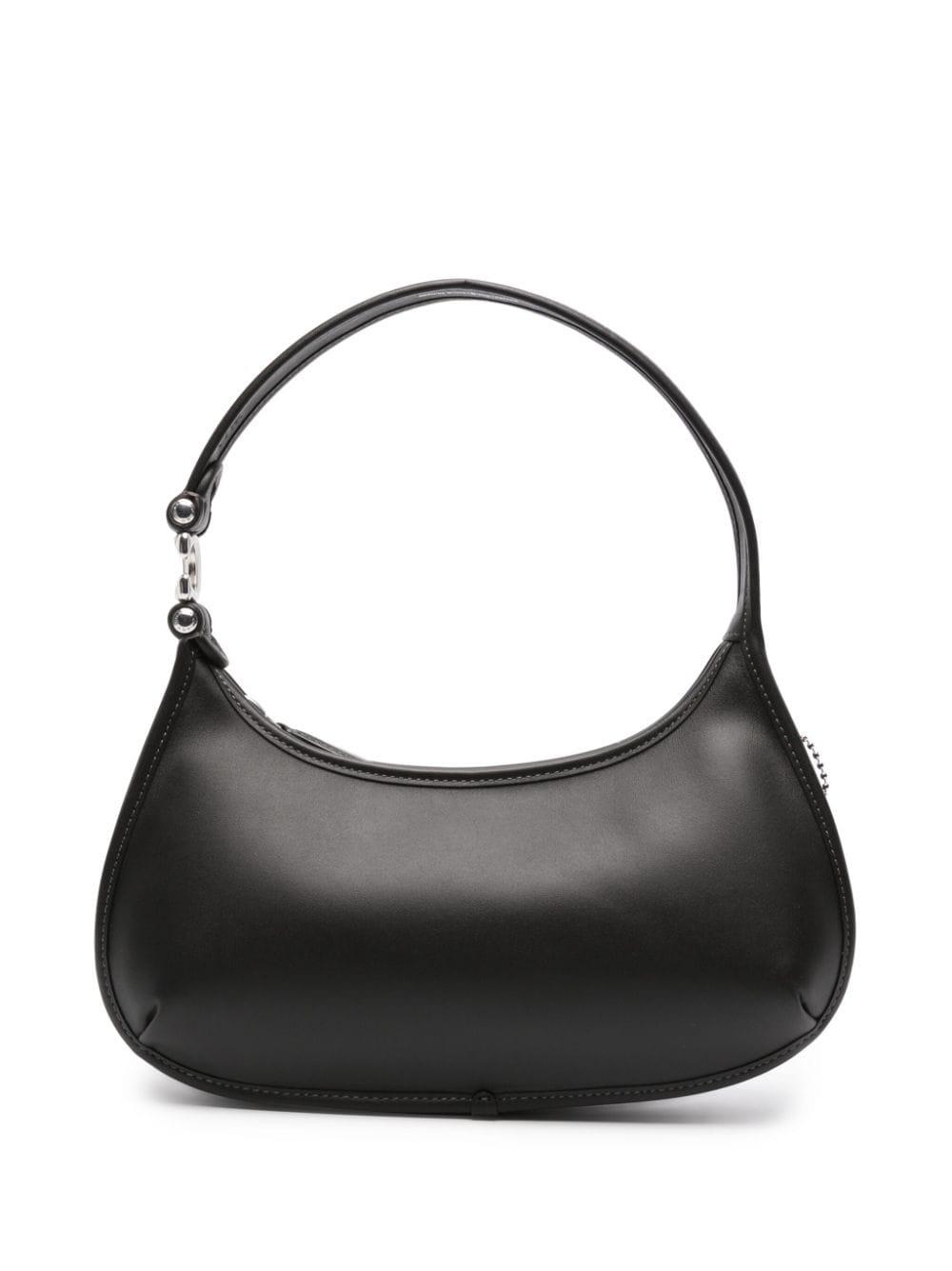 COACH Eve Leather Shoulder Bag in Black | Lyst