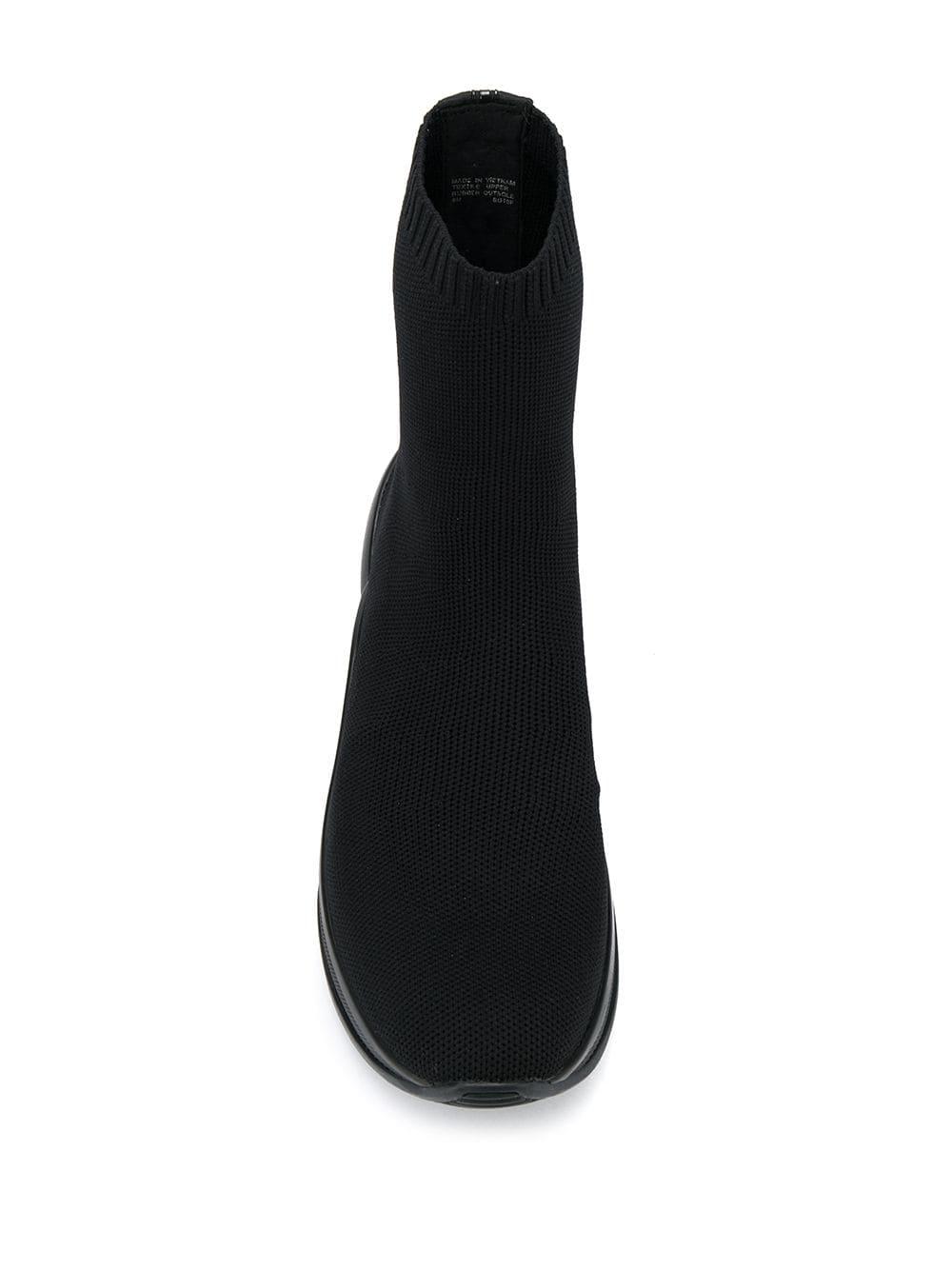 MICHAEL Michael Kors Olympia Stretch Knit Sock Sneakers in Black | Lyst