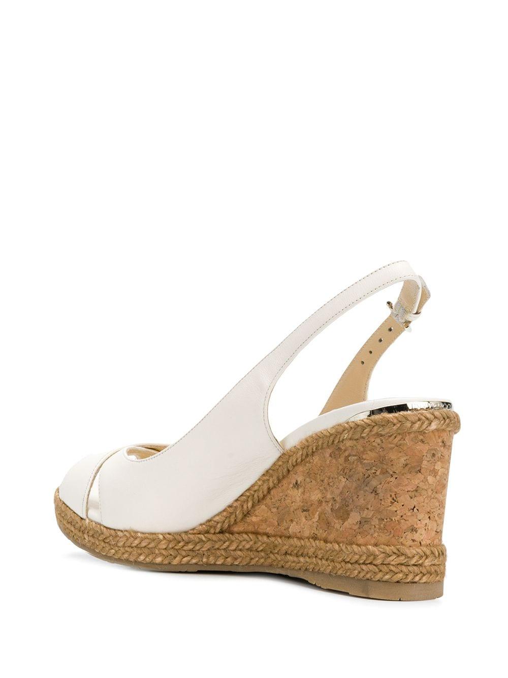 jimmy choo white flat sandals