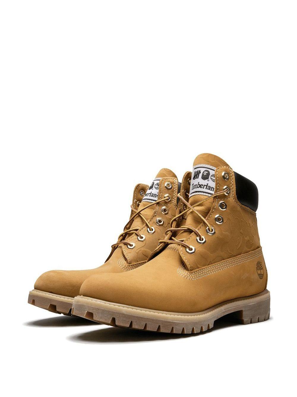 bape undefeated timberland