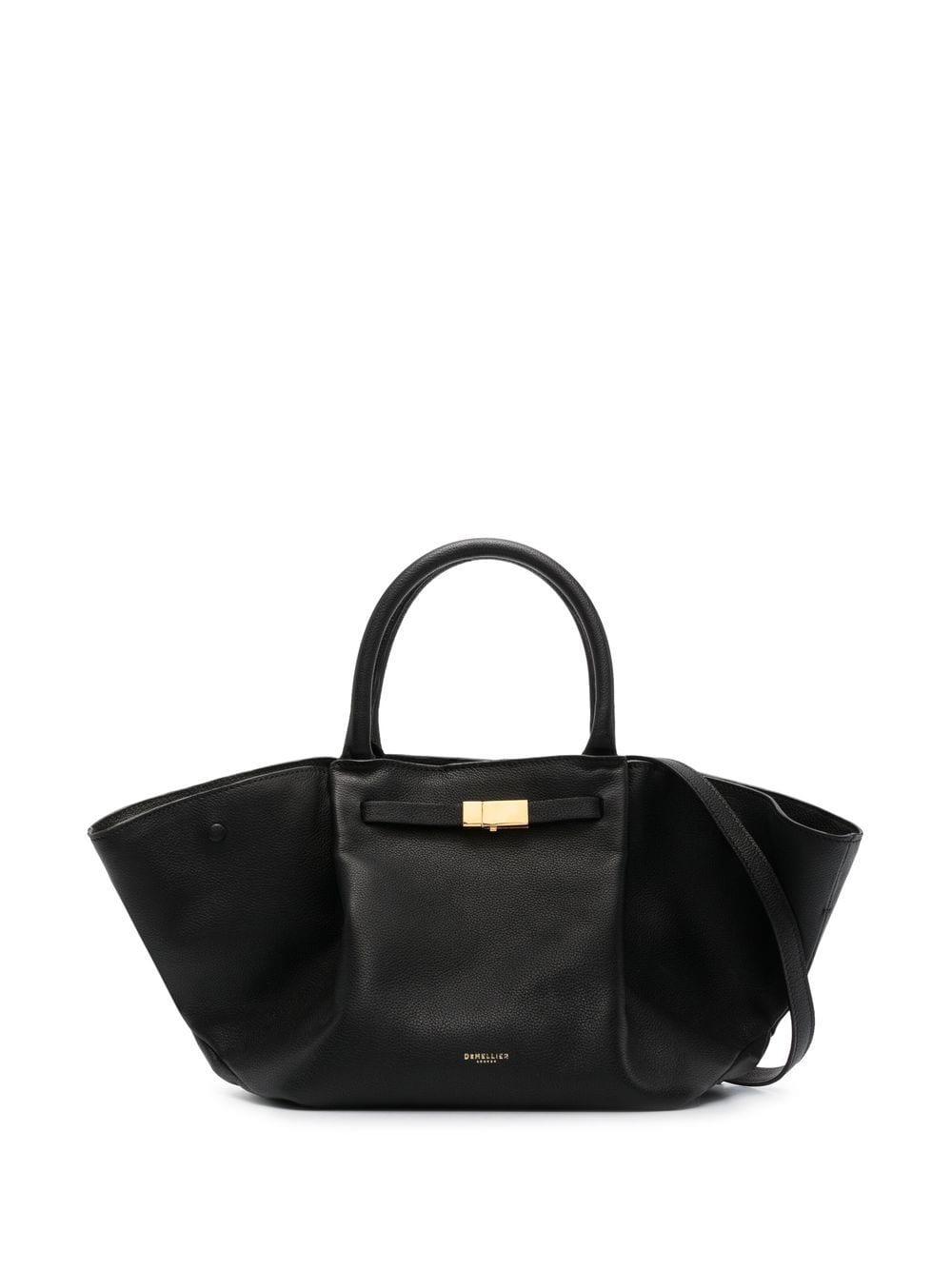 DeMellier Oversized Leather Tote Bag in Black | Lyst