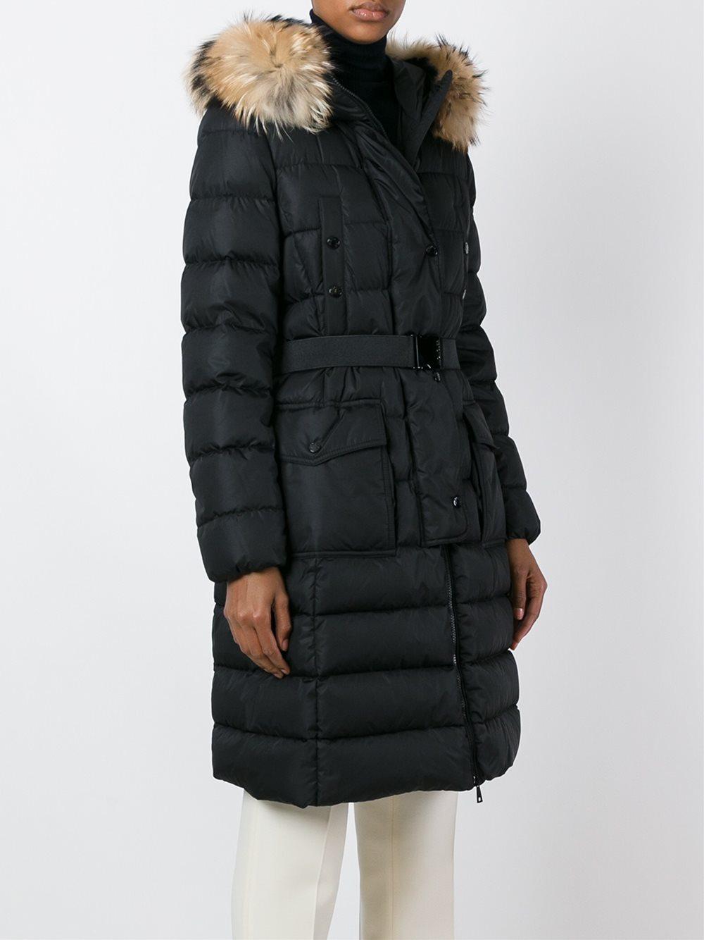 Moncler Khloe Padded Down Coat in Green | Lyst