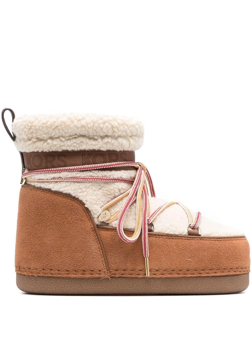 michael kors shearling boots