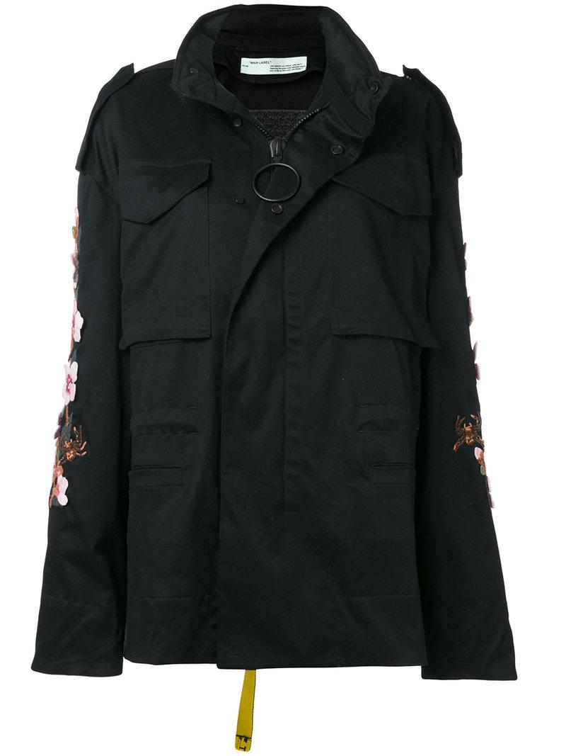 Off white flower clearance jacket