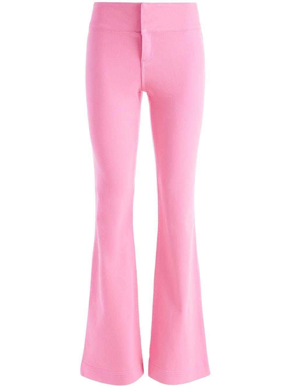 Alice + Olivia Olivia Bootcut Jeans in Pink | Lyst