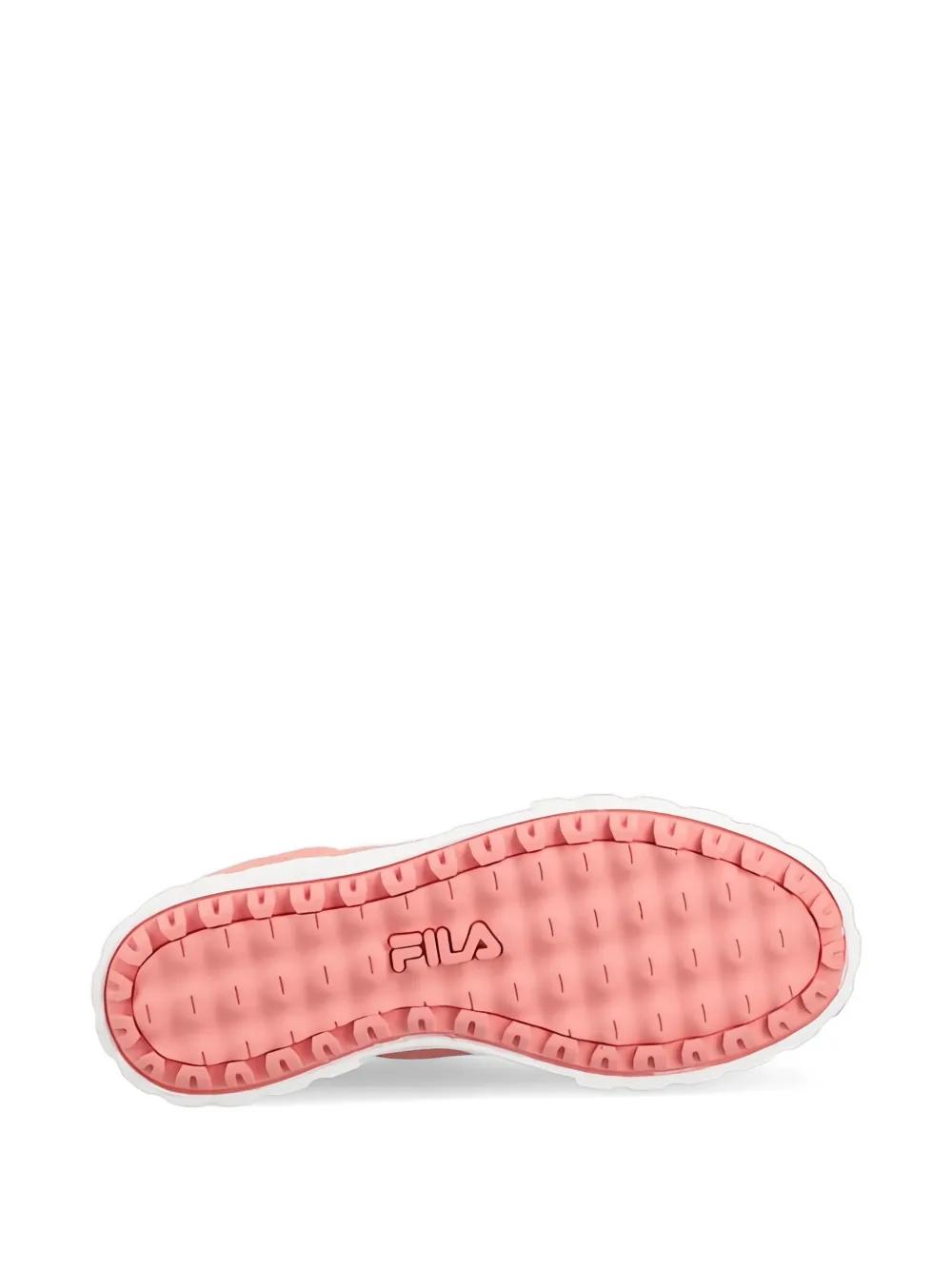 Fila Sandblast Logo Platform Sneakers in Pink | Lyst UK