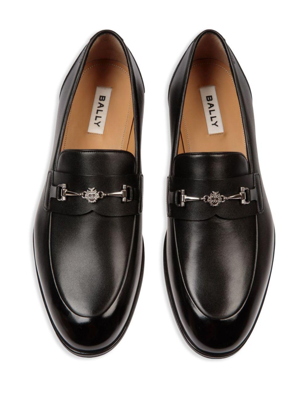 Bally メンズ ブラック Westminster ローファー スリッポンシューズ