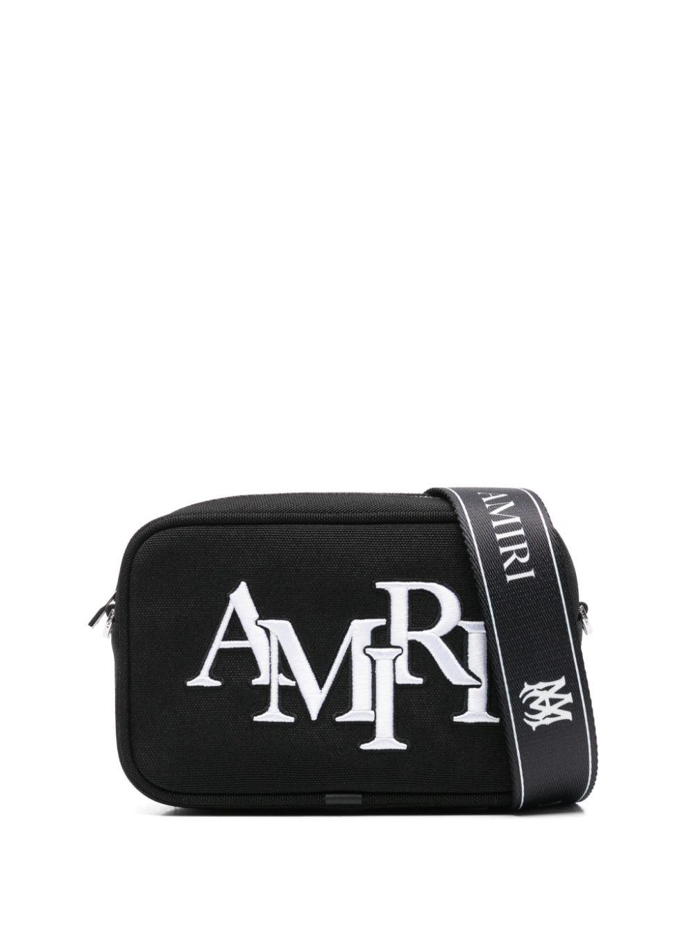 Ami Paris メンズ ブラック スモール Ami De Cœur クロスボディ