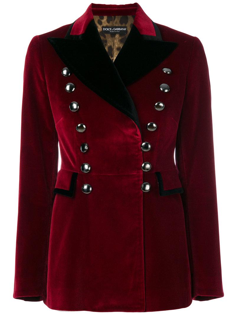 Dolce & Gabbana Military Blazer in Red - Save 60% - Lyst