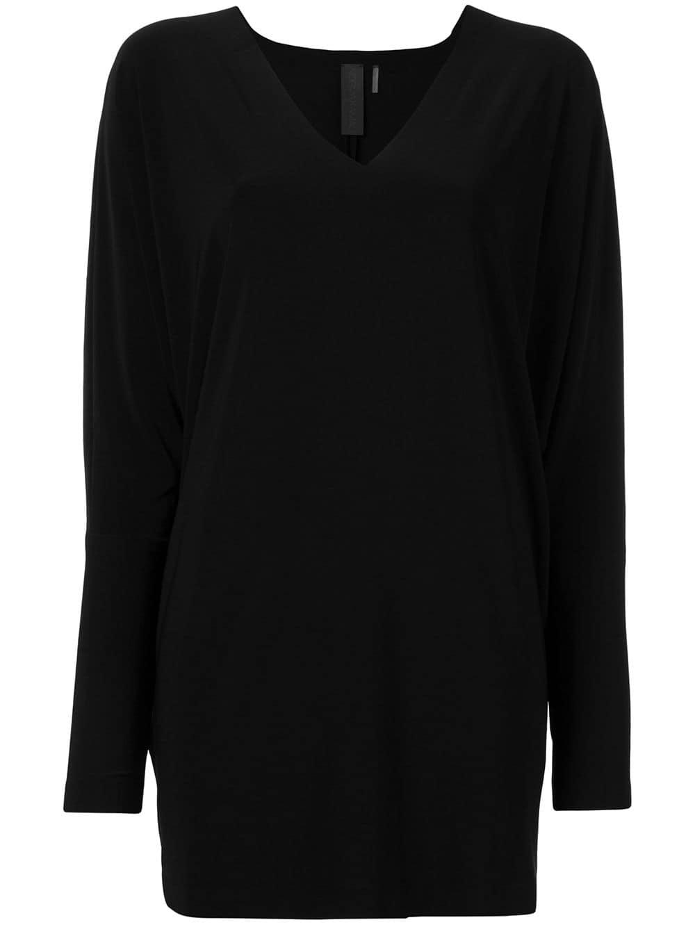 black v neck vest jumper
