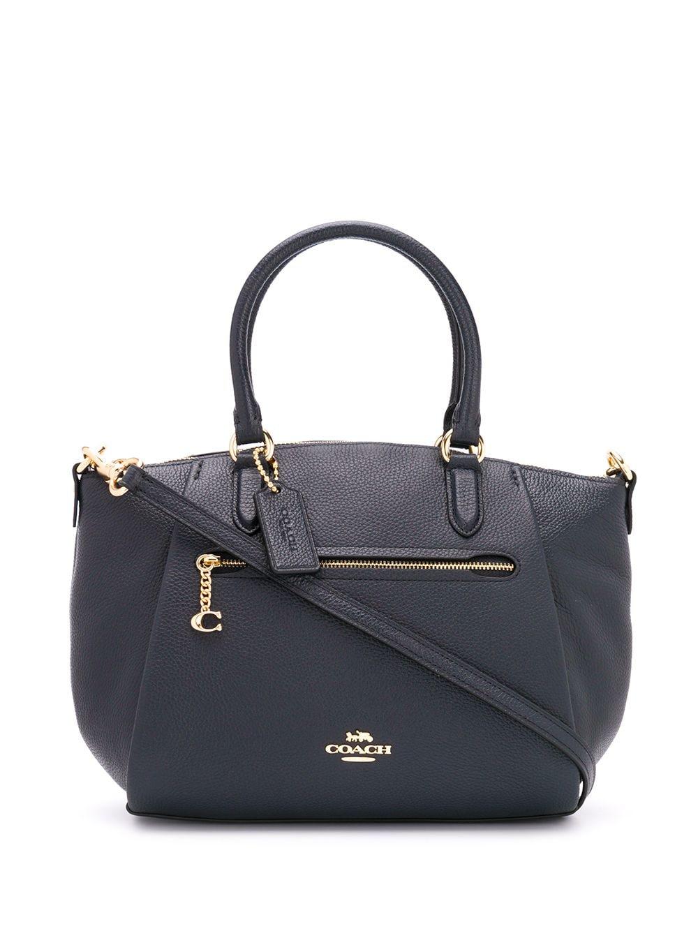 COACH Leather Elise Logo Tote Bag in Blue - Lyst
