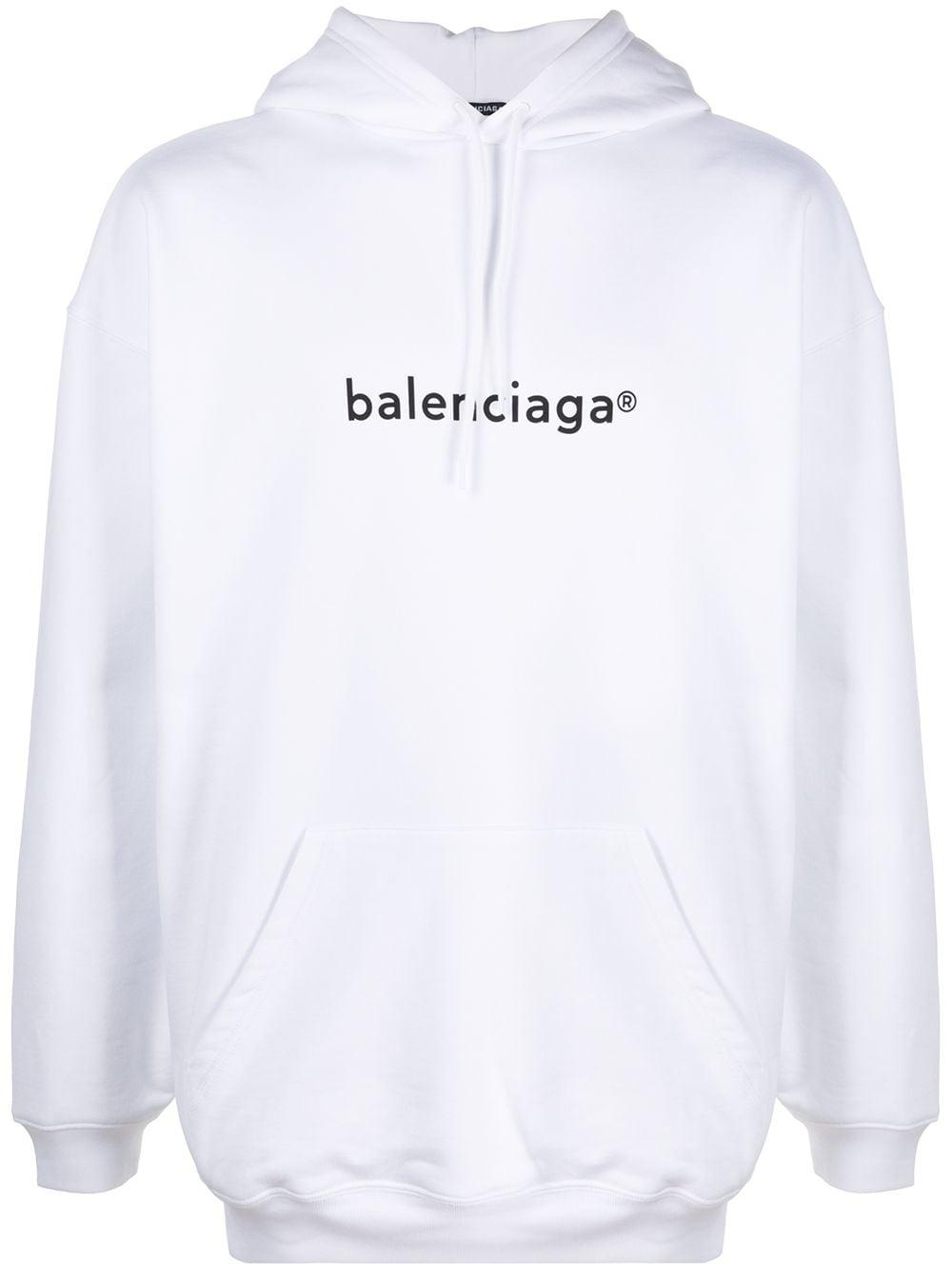 Balenciaga New Copyright Relaxed-fit Hoodie in White for Men | Lyst