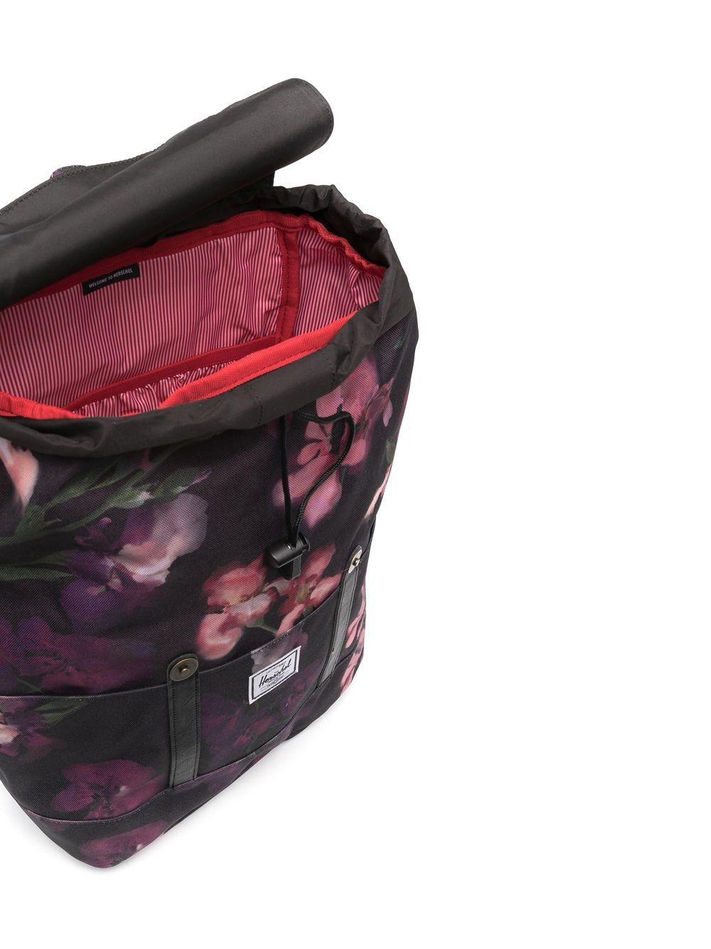 Herschel Supply Co. Retreat Floral-print Backpack in Black for Men | Lyst