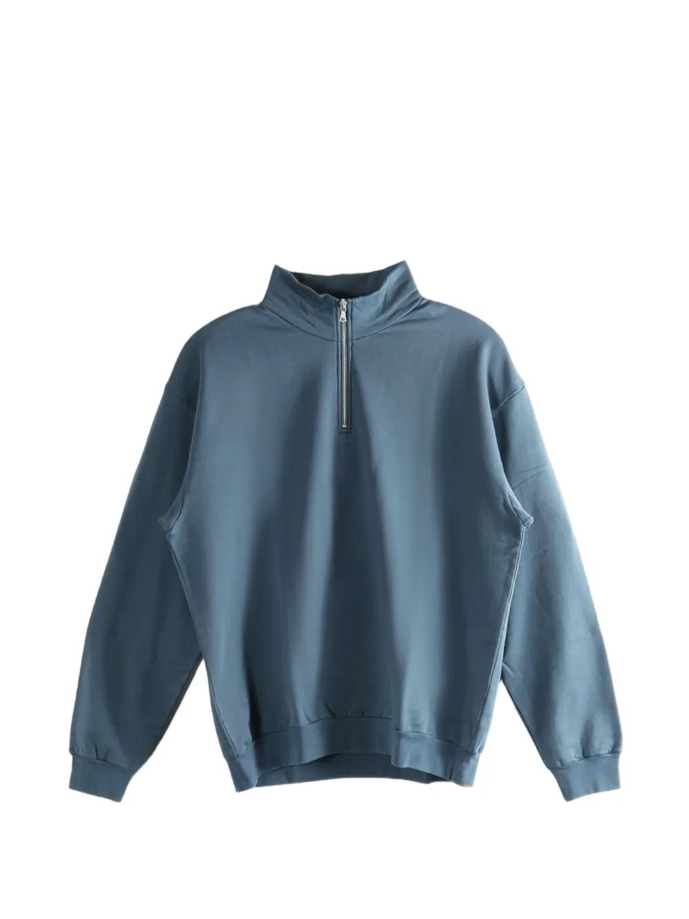 AURALEE Half-Zip Sweatshirt in Blue for Men | Lyst