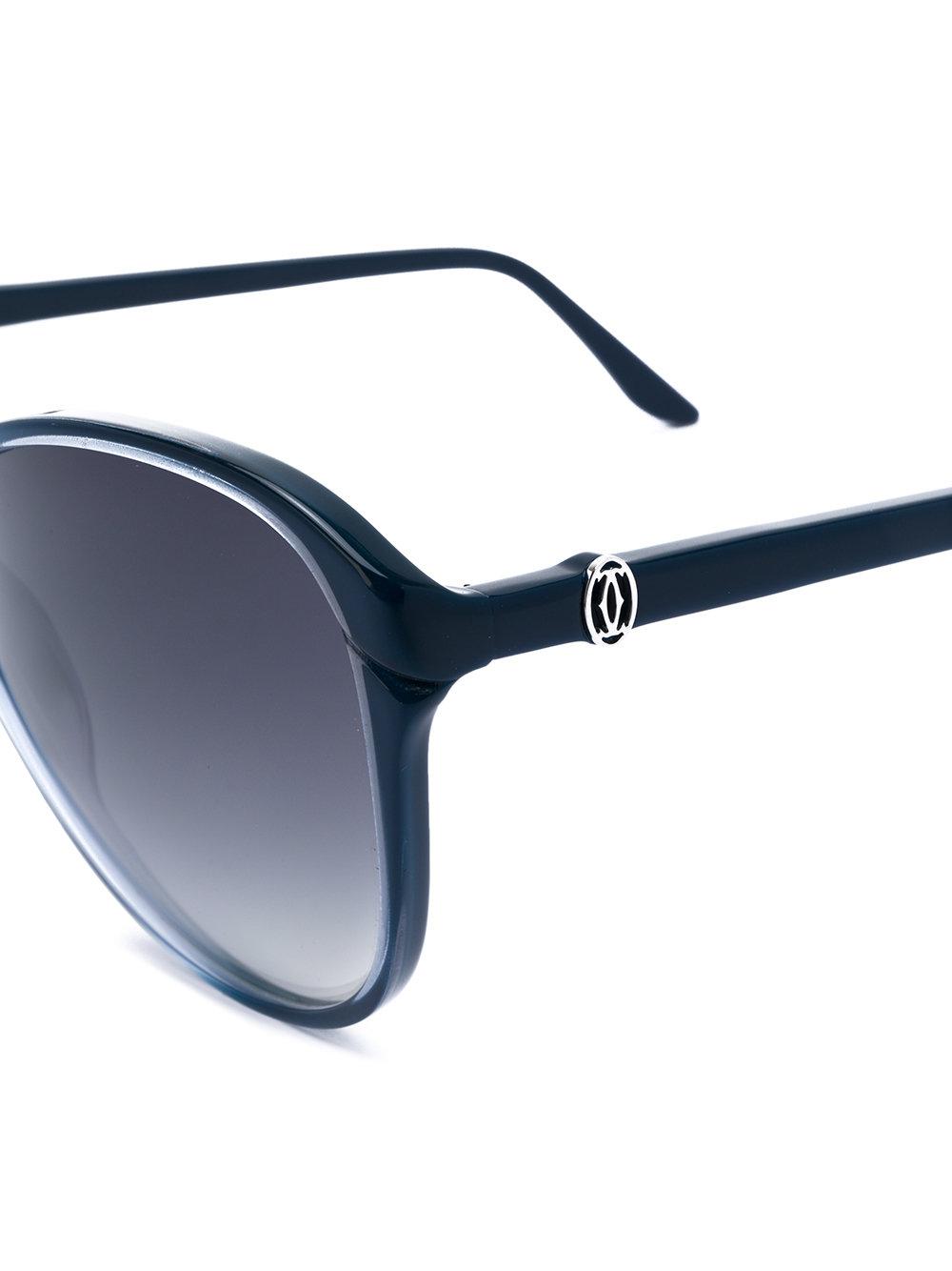 Blue And C Decor Techieblogie Info Lyst Cartier Double C Décor Sungles In Blue