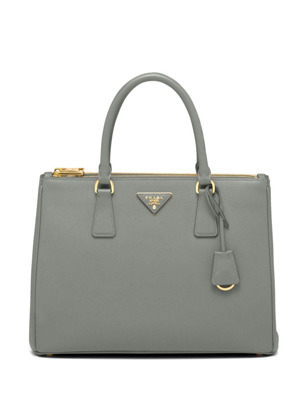 Prada Large Galleria Saffiano Leather Handbag in Grey Lyst UK