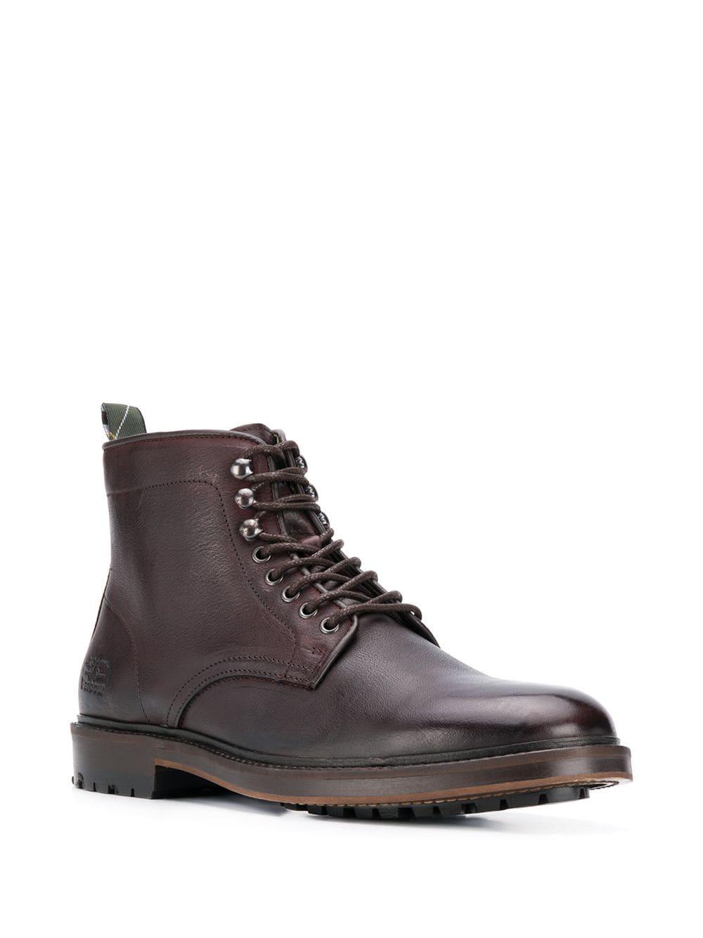 Barbour Leather Seaburn Derby Boots in Brown for Men | Lyst