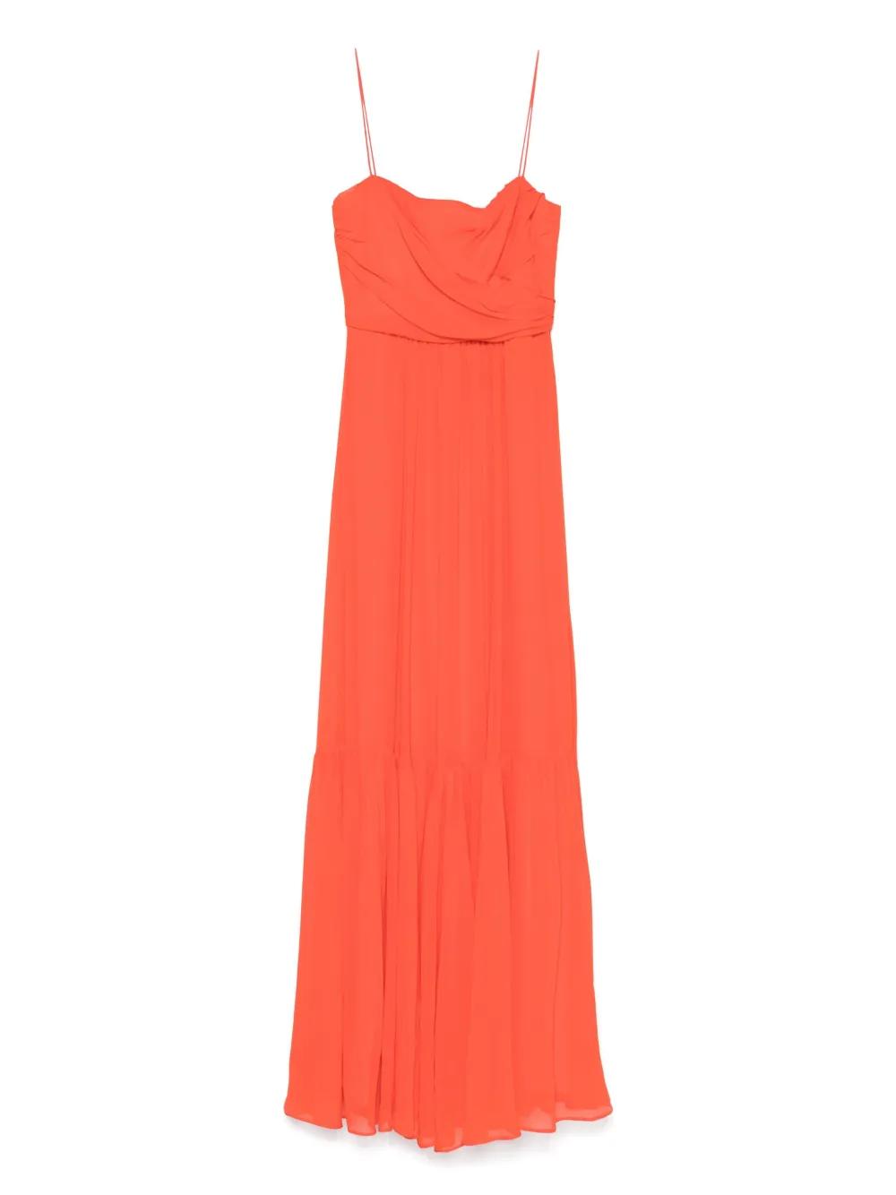 【関税＆送料込み】Max Mara Studio Pioppo Long Dress Max Mara Pioppo Maxi Dress in Red | Lyst