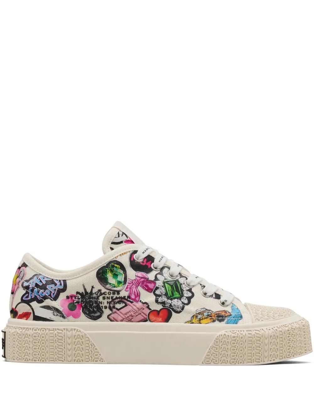 スニーカー MARC JACOBS Woman Sneakers Multicolor 2S5FSN001F15 404 Marc Jacobs Womens The Deconstructed Denim Sneakers – ShopCGX