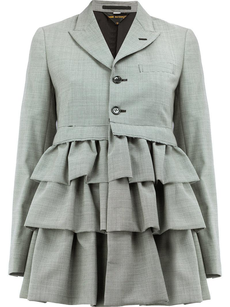 comme des garcons ruffle jacket