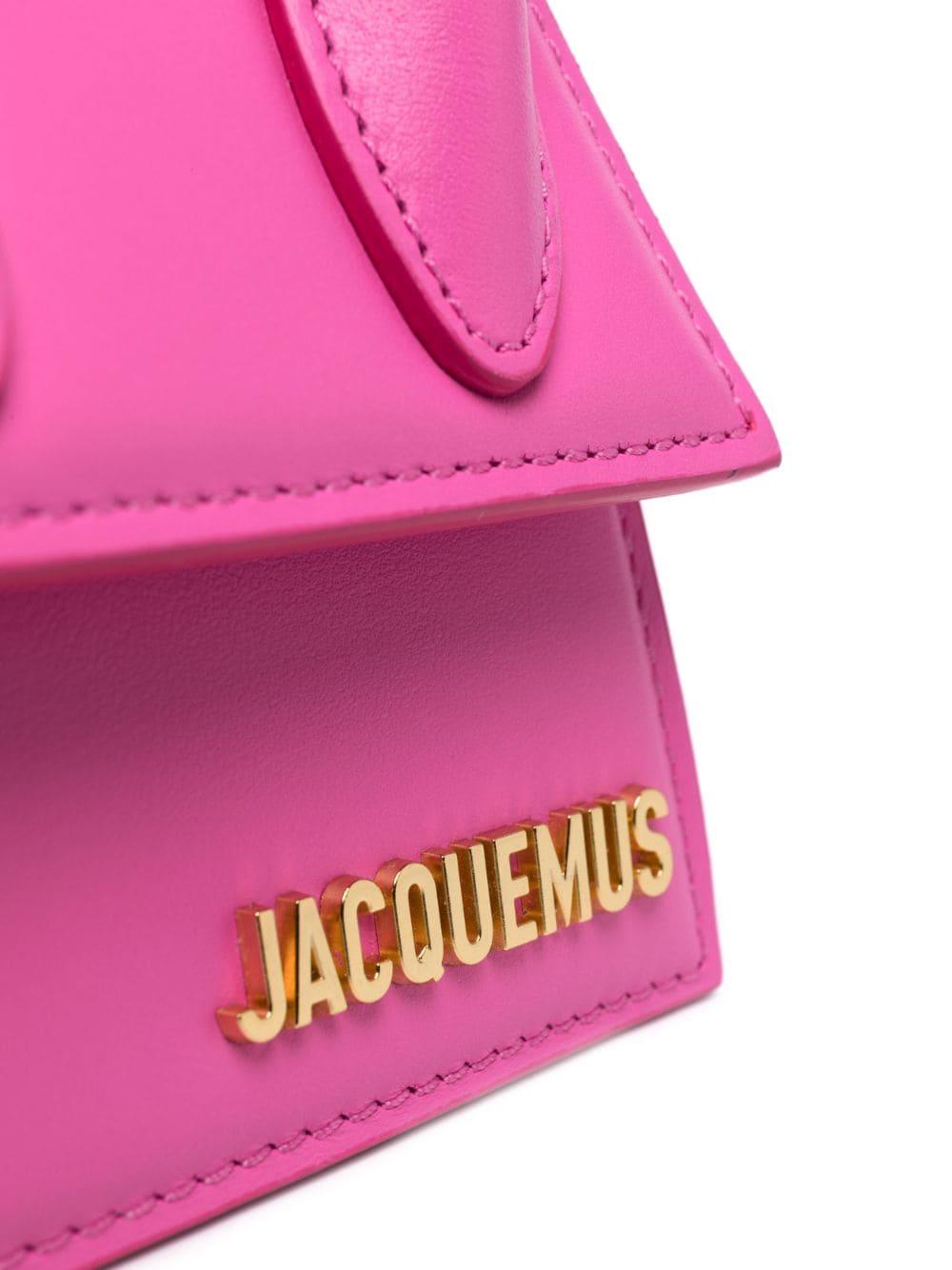 Jacquemus Pink Leather Le Chiquito Moyen Top Handle Bag Jacquemus