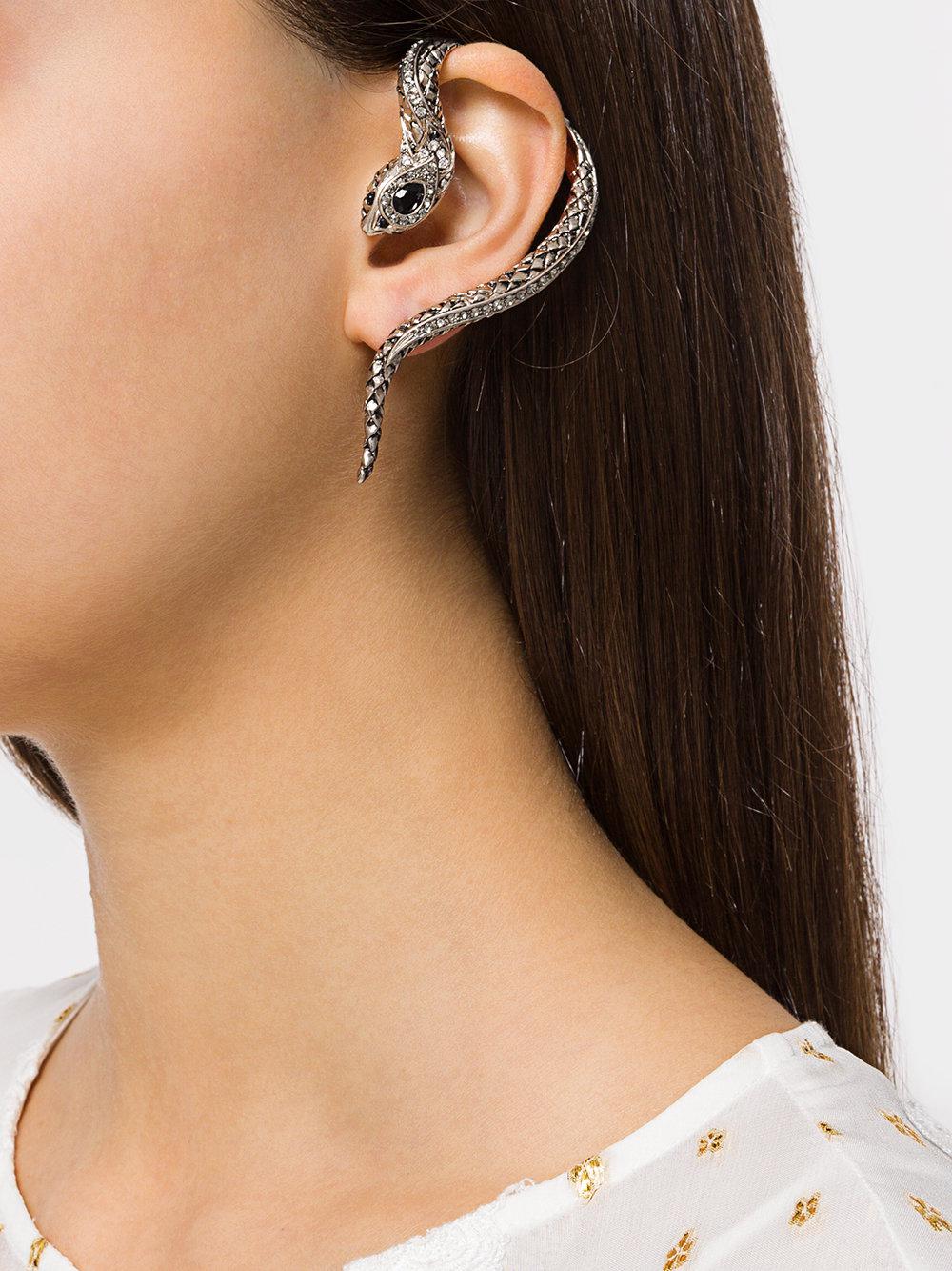 Roberto Cavalli Snake Earrings 2024 www.alhudapk