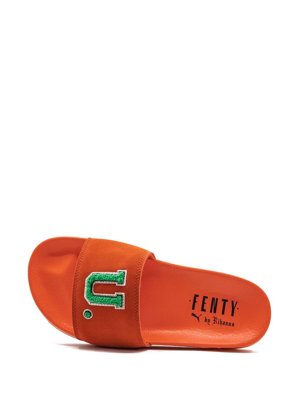 PUMA Fenty X F.u. Leadcat Slides in Orange | Lyst