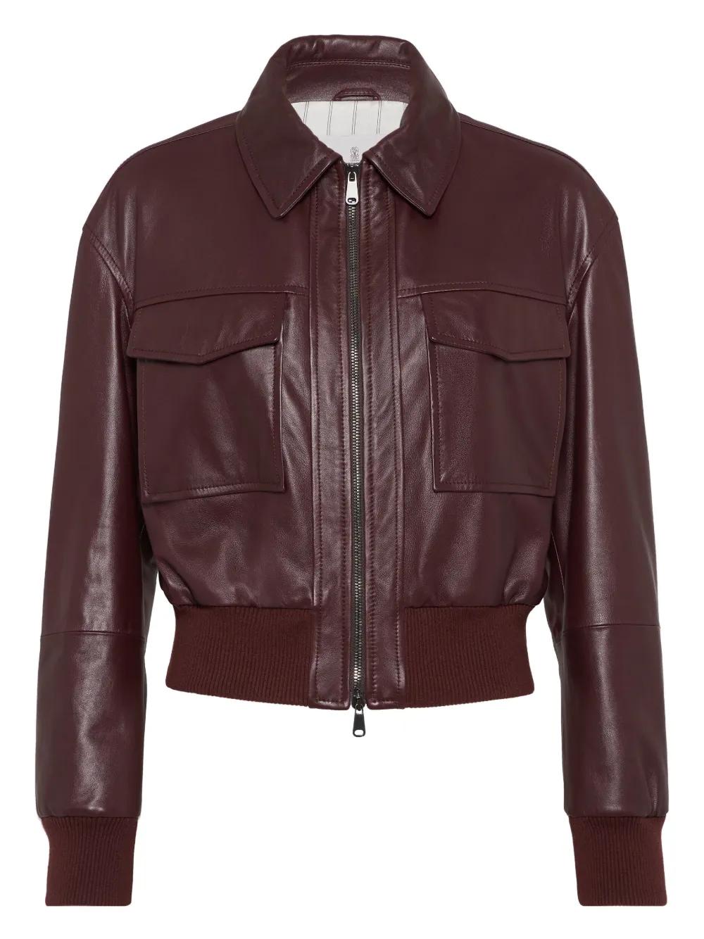 Brunello Cucinelli Leather jackets for Women | Online Sale