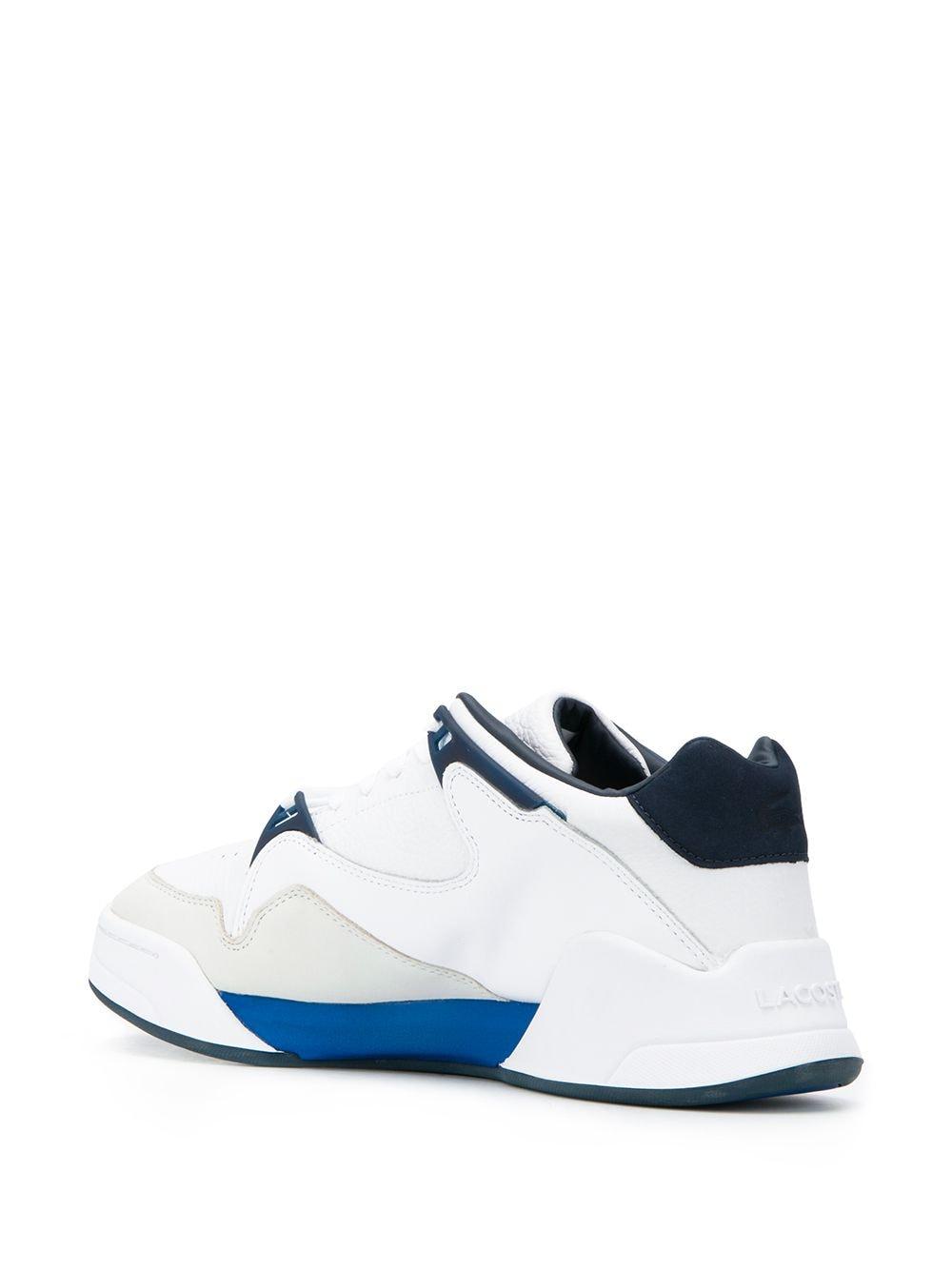 Lacoste Leather Court Slam Panelled Sneakers in White for Men | Lyst