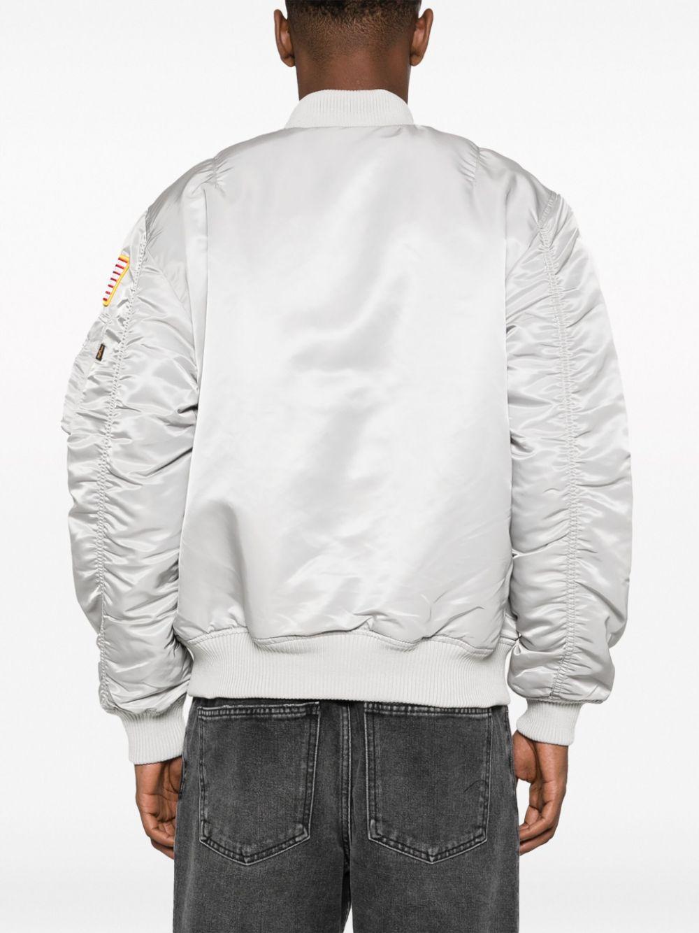 Alpha Industries Ma-1 Tt Nasa Patch-detail Jacket in White for Men | Lyst
