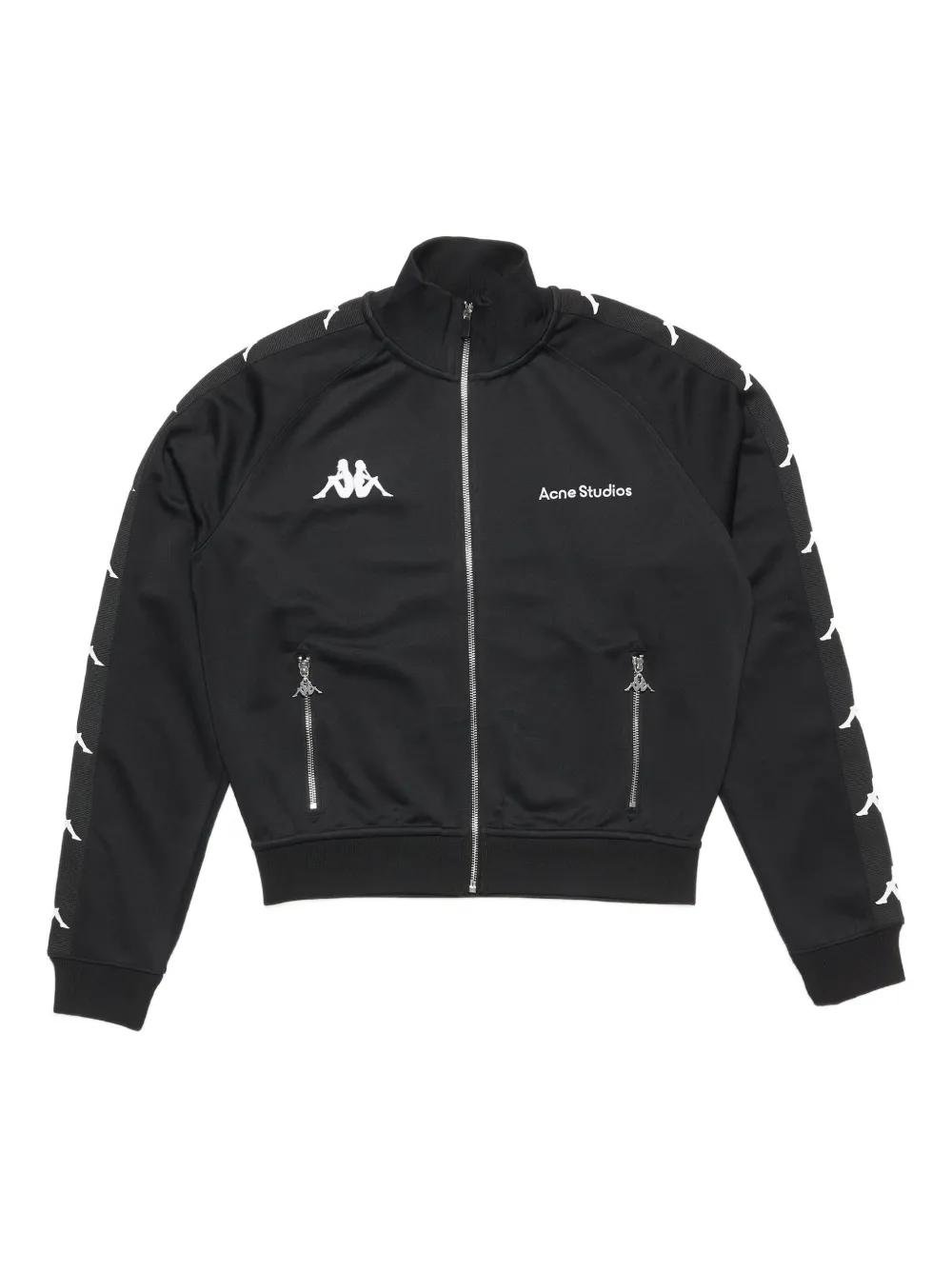 Acne Studios x Kappaジップアップジャケット M Acne Studios X Kappa Zip-Up Jacket in Black | Lyst