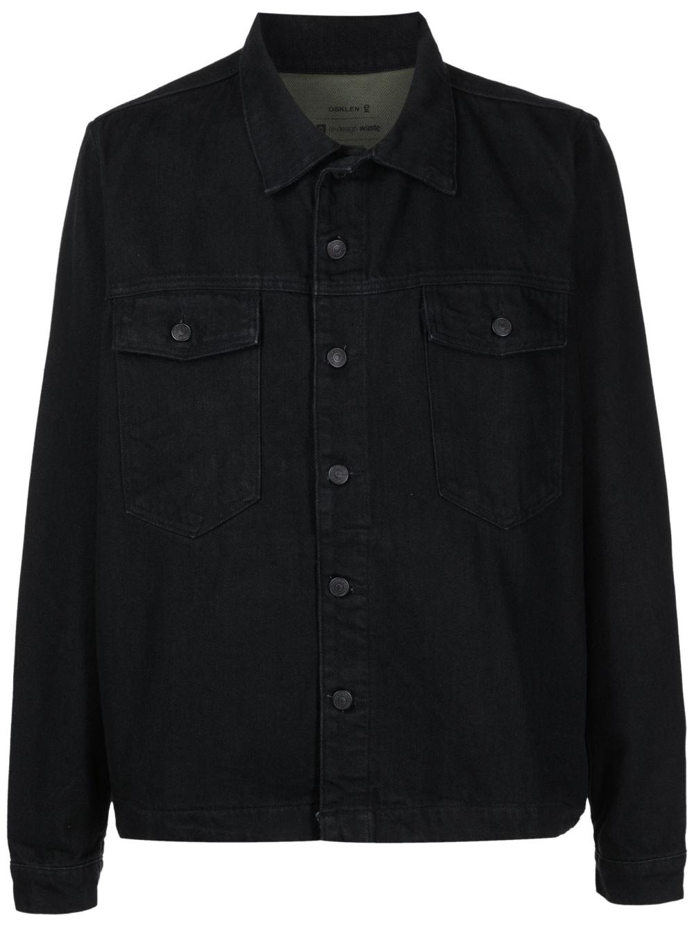 Osklen Flap-pockets Trucker Jacket in Black for Men | Lyst