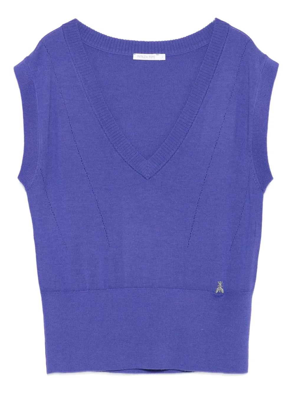 PATRIZIA PEPE 売れ筋商品|||パトリツィア ペペ Tシャツ トップス レディース Tops Blue Patrizia Pepe Sale: T-Shirt and Top Elegant Woman