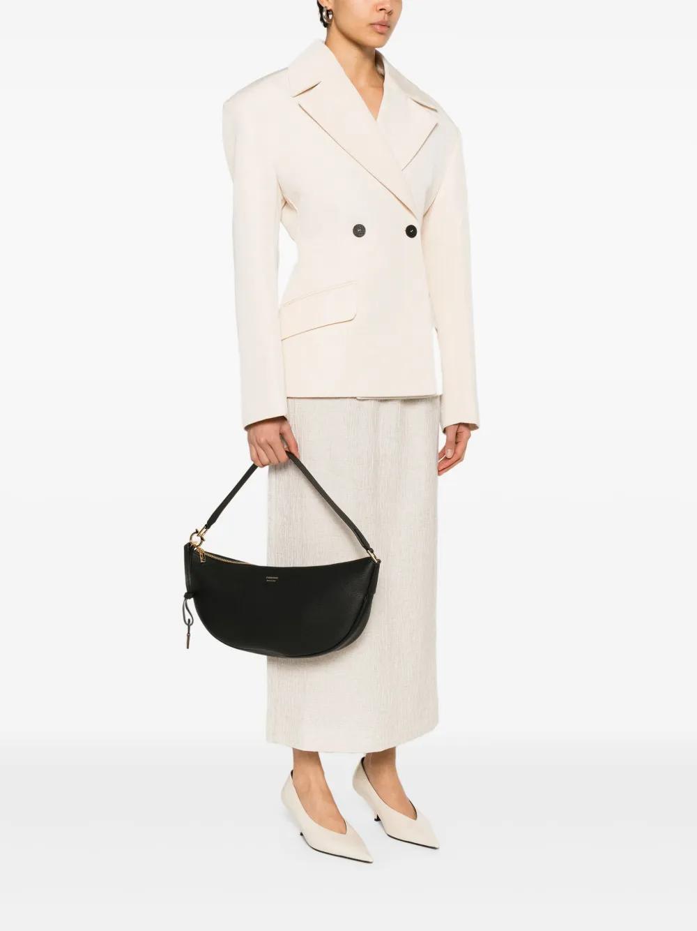 ショルダーバッグ・ポシェット Salvatore Ferragamo Black Leather Medium Smile Shoulder Bag FERRAGAMO Hobo Smile Shoulder Bag | Shopbop