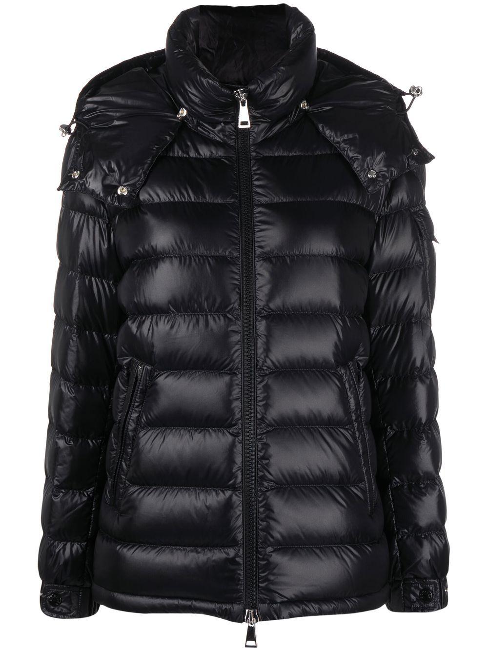 Moncler Dalles Hooded Quilted Jacket in Black | Lyst