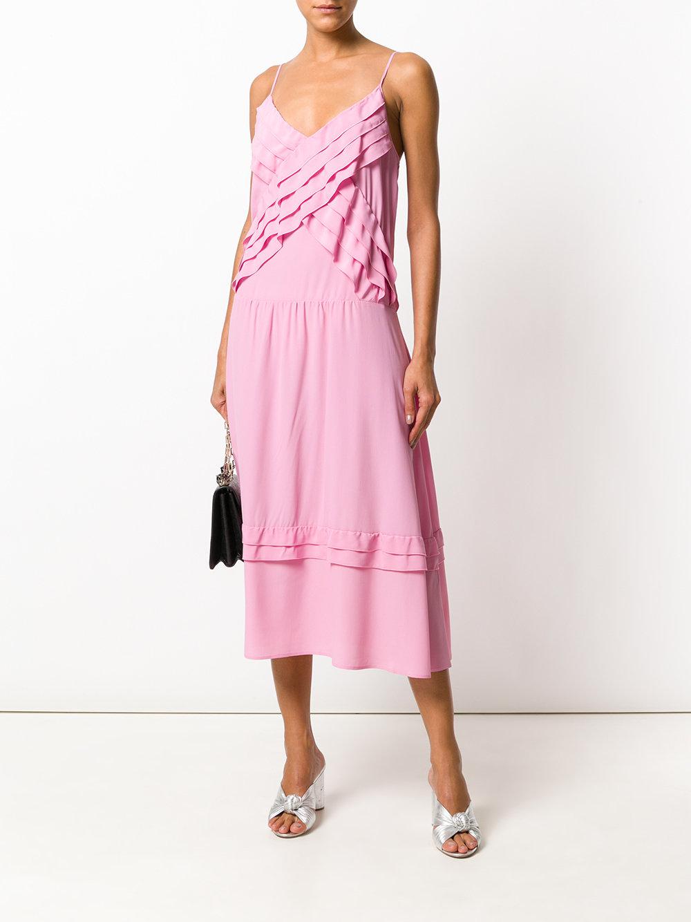 Lyst - N°21 Ruffle Trim Dress in Pink
