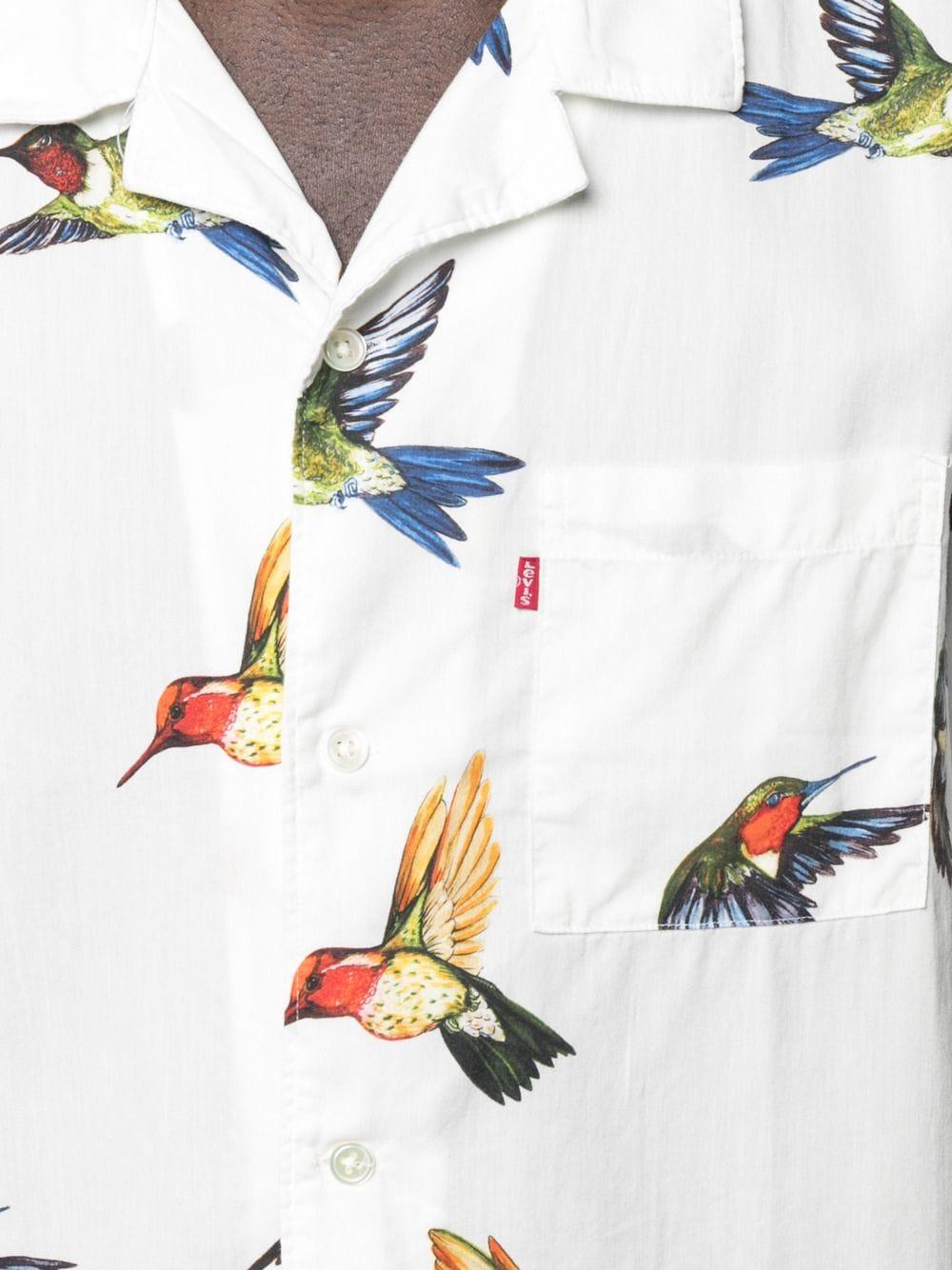 Levi's Bird-print Short-sleeve Shirt in 