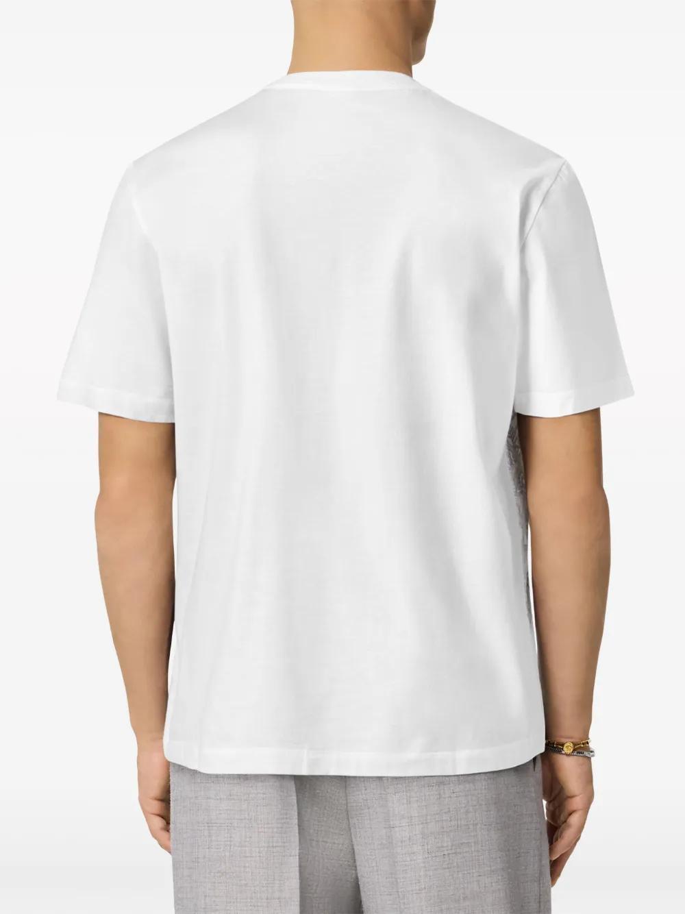 Versace Barocco Sea Cotton T-Shirt in White for Men | Lyst