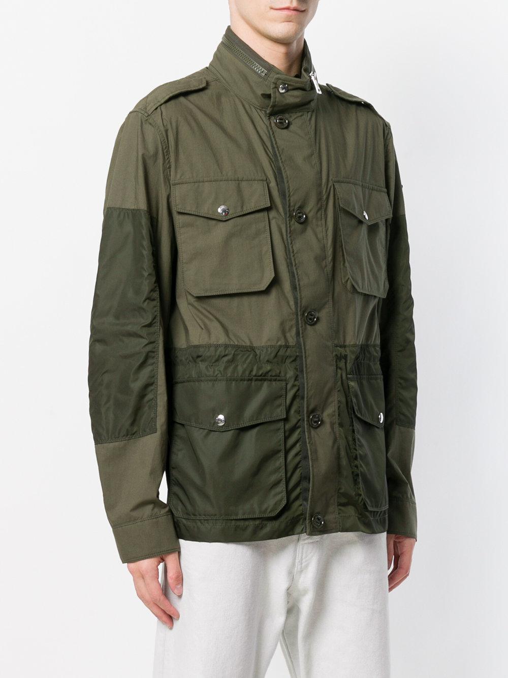 Moncler Cotton Agard Field Jacket in Green for Men - Lyst