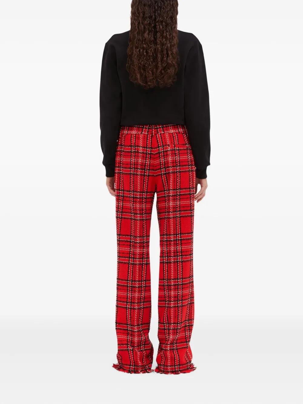 パンツ MSGM COTTON CHECKED PATTERN PANTS MSGM Checkered Pants for Women | Lyst