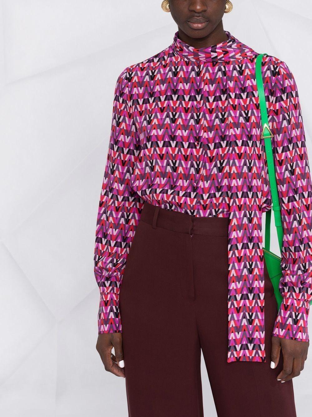 Printed long sleeve blouse Clearance